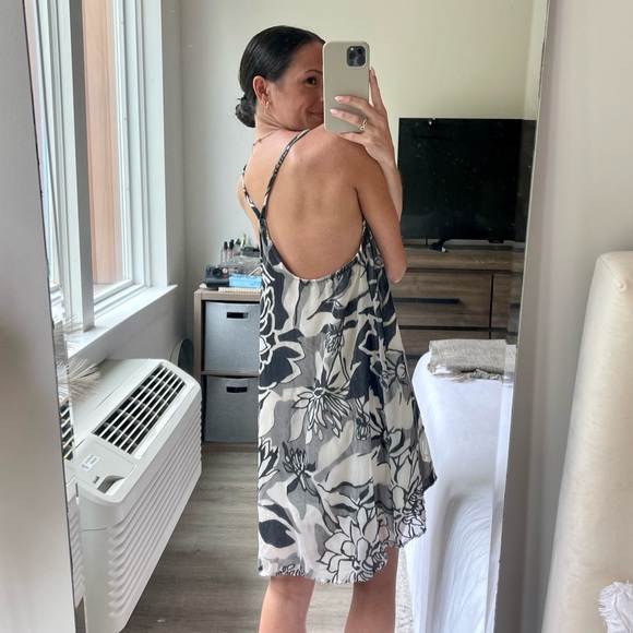 Velvet Floral Dress - Picture 3 of 7